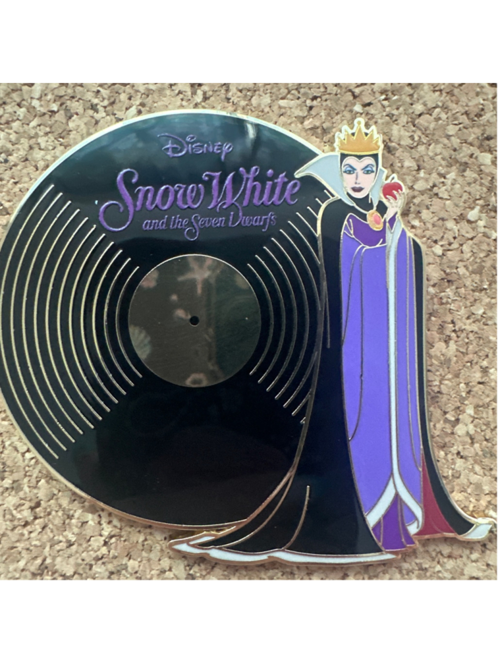 Disney Snow White Evil Queen Record Pin Limited Edition